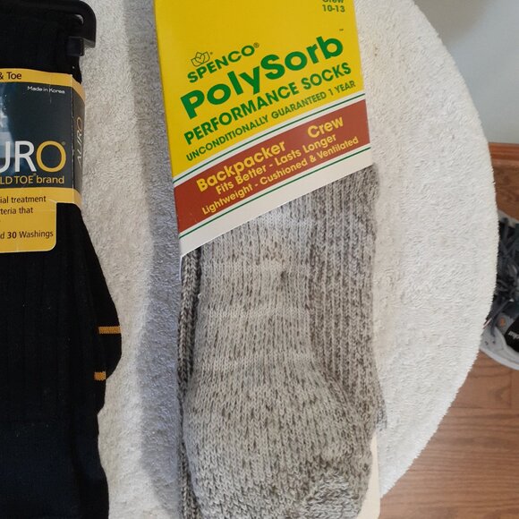 Men’s cotton socks: 4 pair - , Burlington, Auro Gold toe - Picture 4 of 5